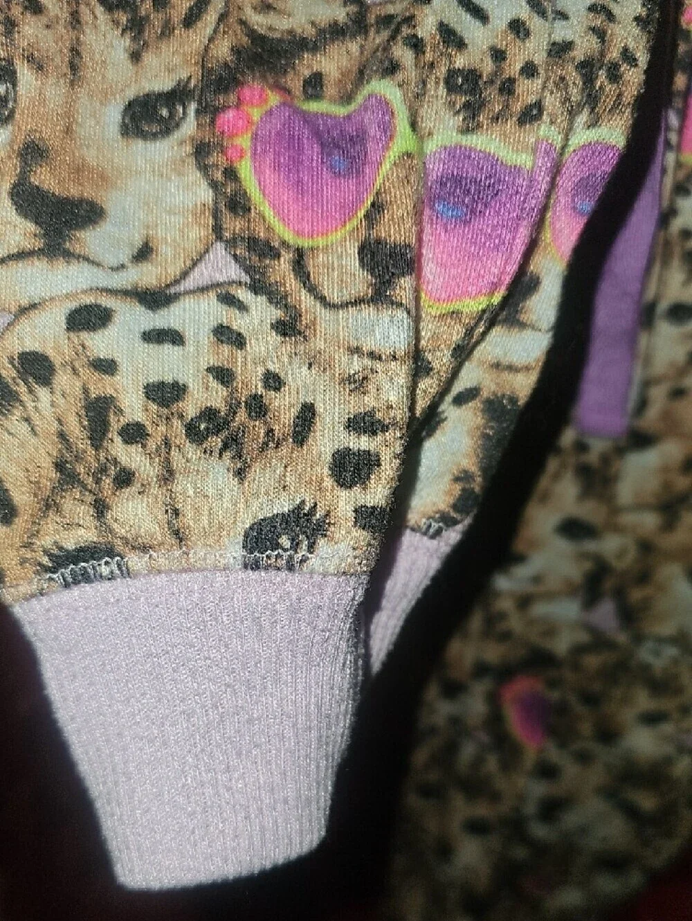 Justice Girls Pink Trim Leopard Cub Sleep Pants Size 8